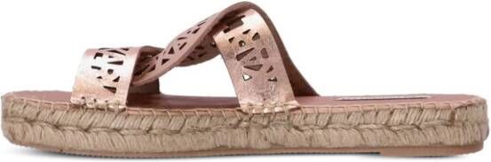 Karl Lagerfeld Souk Interlok Loop espadrilles Roze