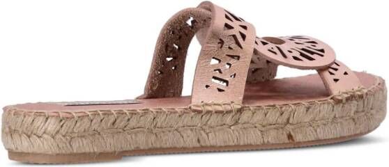 Karl Lagerfeld Souk Interlok Loop espadrilles Roze