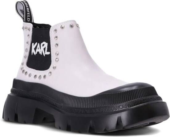 Karl Lagerfeld Treka Max laarzen met studs Zwart