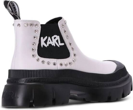 Karl Lagerfeld Treka Max laarzen met studs Zwart