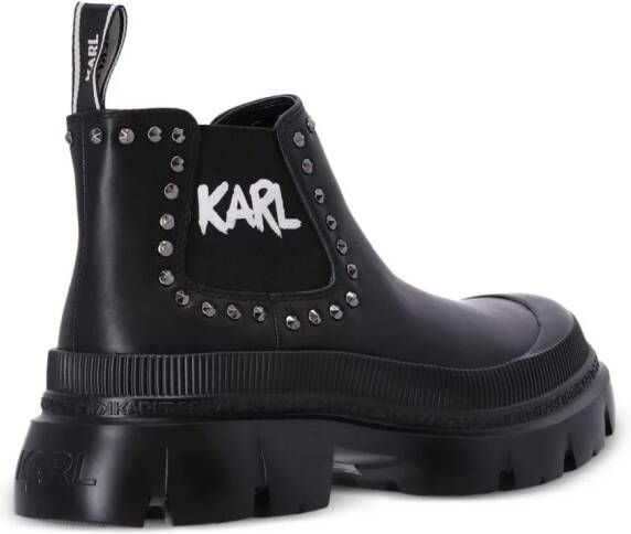 Karl Lagerfeld Treka Max laarzen met studs Zwart
