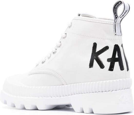 Karl Lagerfeld Trekka II wandellaarzen Wit
