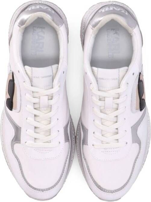 Karl Lagerfeld Velocita II sneakers met plateauzool Wit