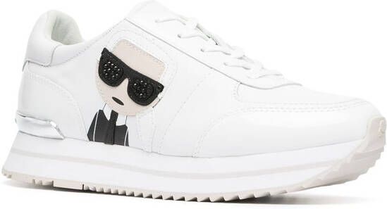 Karl Lagerfeld Velocita Ikonik sneakers met logopatch Wit