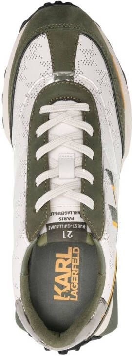 Karl Lagerfeld Zone Insignia low-top sneakers Groen