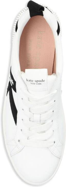 Kate Spade Signature leren sneakers Wit