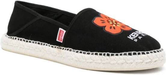 Kenzo Boke Flower espadrilles met ronde neus Zwart