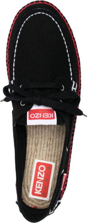 Kenzo Zeilschoenen met colourblocking Zwart