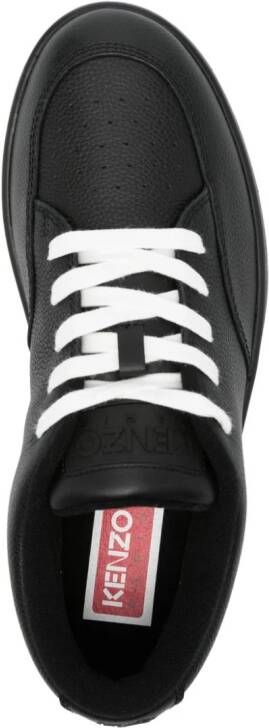 Kenzo -Dome leren sneakers Zwart