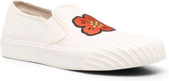 Kenzo Sneakers met bloemenprint Beige