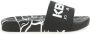 Kenzo Kids Slippers met logoprint Zwart - Thumbnail 2