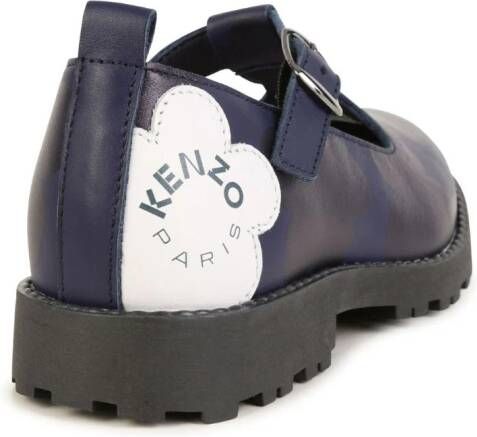 Kenzo Kids Ballerina's met logoprint Blauw