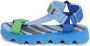 Kenzo Kids Sandalen met colourblocking Blauw - Thumbnail 2