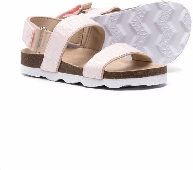 Kenzo Kids Sandalen met logoprint Roze