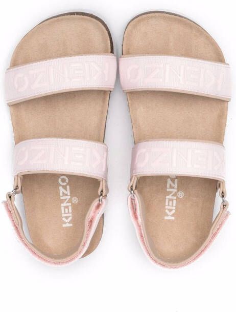 Kenzo Kids Sandalen met logoprint Roze