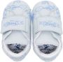 Kenzo Kids Leren sneakers met klittenband Blauw - Thumbnail 3