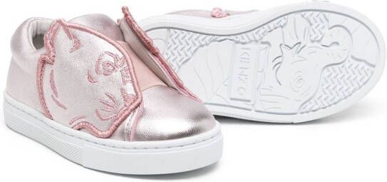 Kenzo Kids Slip-on sneakers Roze