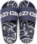 Kenzo Kids Slippers met logoprint Blauw - Thumbnail 3