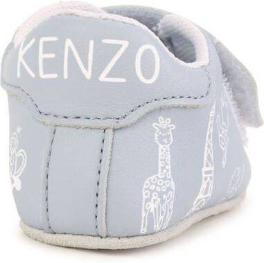 Kenzo Kids Slippers met logoprint Blauw