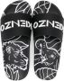 Kenzo Kids Slippers met logoprint Zwart - Thumbnail 4