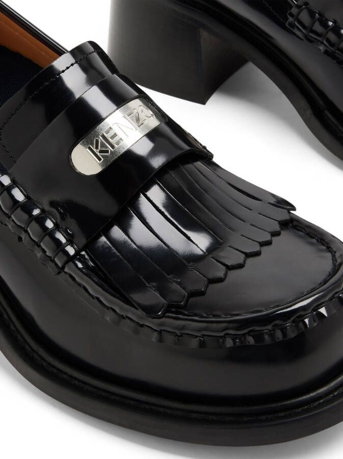 Kenzo Loafers met logoplakkaat Zwart