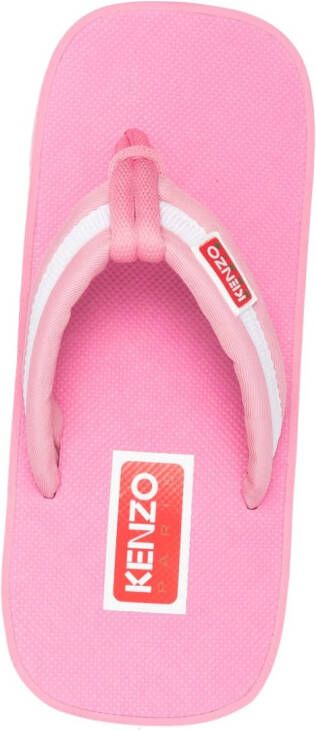 Kenzo Gestreepte teenslippers Roze