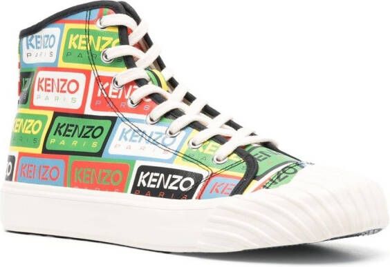 Kenzo Sneakers met logoprint Groen