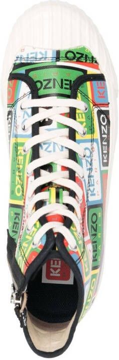 Kenzo Sneakers met logoprint Groen