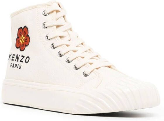 Kenzo Sneakers met geborduurd logo Wit