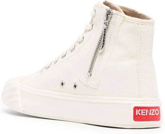 Kenzo Sneakers met geborduurd logo Wit