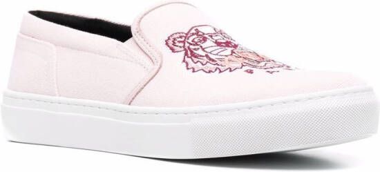 Kenzo Sneakers met geborduurde tijger Roze