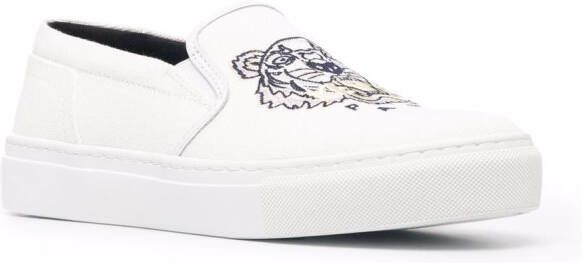 Kenzo Sneakers met tijgerprint Wit