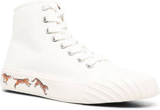 Kenzo Sneakers met tijgerprint Wit