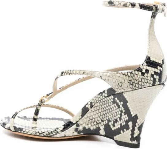 KHAITE Marion lammy sandalen Beige