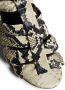 KHAITE Perth sandalen met slangenhuidprint Beige - Thumbnail 4