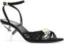 KHAITE Seigel suède sandalen Zwart - Thumbnail 2