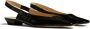 KHAITE The Colin leren slingback pumps Zwart - Thumbnail 2