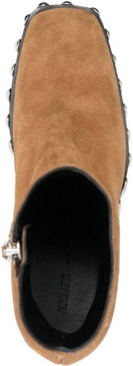 KHAITE The Hooper enkellaarzen Beige