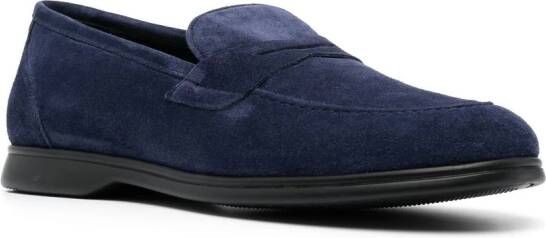 Kiton Loafers met ronde neus Blauw