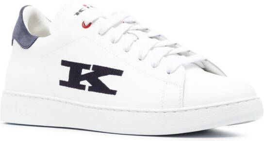 Kiton Sneakers met logopatch Wit