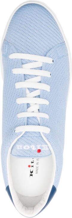 Kiton Geperforeerde sneakers Blauw