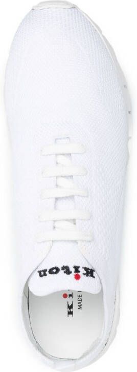 Kiton Sneakers met mesh Wit