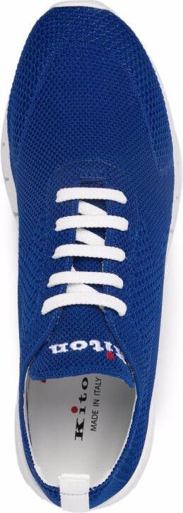 Kiton Mesh sneakers Blauw