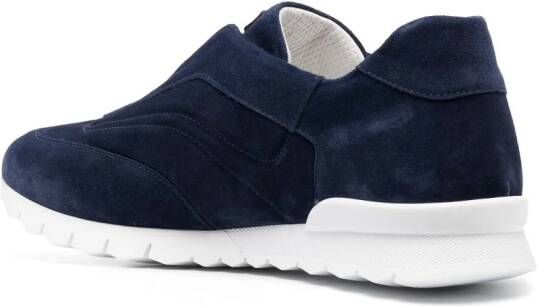 Kiton slip-on suede sneakers Blauw