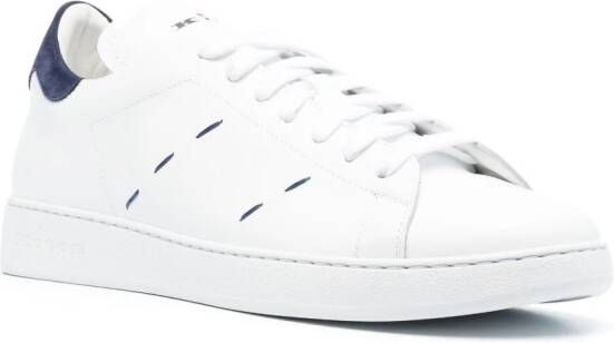 Kiton Sneakers met contrasterende stiksels Wit