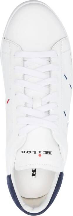 Kiton Sneakers met contrasterende stiksels Wit