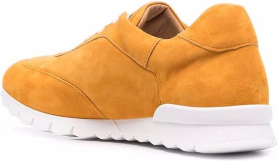 Kiton Sneakers met geborduurd logo Oranje