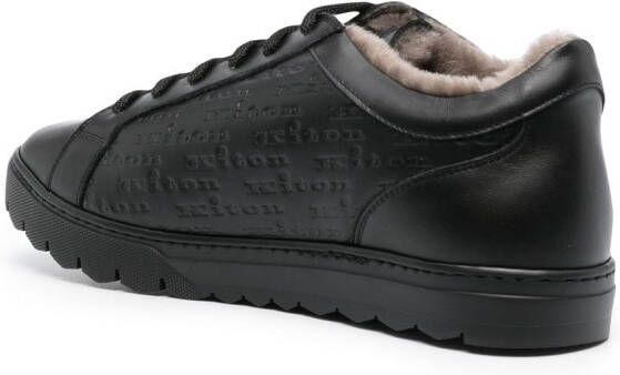 Kiton Sneakers met logo-reliëf Zwart