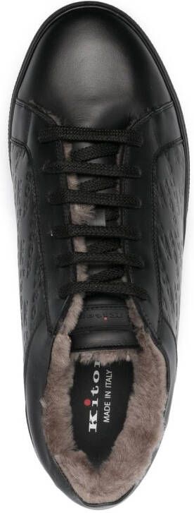 Kiton Sneakers met logo-reliëf Zwart