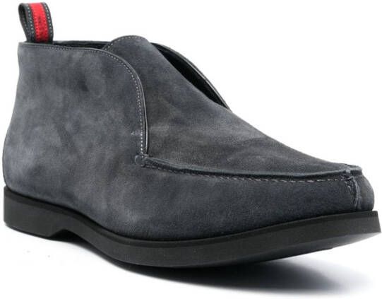 Kiton Suède derby schoenen Grijs